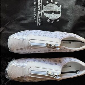 The Bradford Exchange White Patterned Women's Sneakers